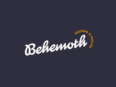 Behemoth Logotype art direction brandidentity branding design identity lettering logo logotype stationary typography vintage vintage font