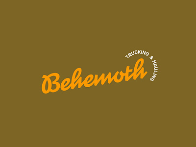 Behemoth Logotype art direction brandidentity branding design identity lettering logo logotype typography vintage vintage badge wordmark