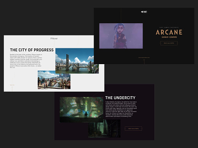 Arcane - UI Concept arcane design league of legends lol riot games ui ux web webdesign website
