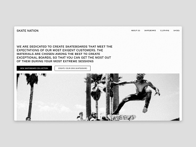 Skate shop - Design exploration design skate ui ux web webdesign website
