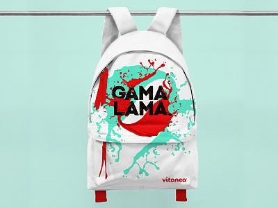 Gama Lama Backpack illustration illustrator lava logo photoshop vector