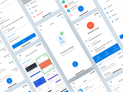 Invoice App by Chintan Pokiya for IndiaNIC Infotech on Dribbble