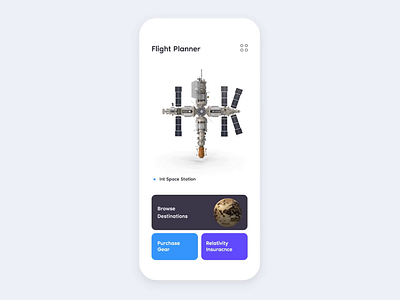 Wormhole animation app illustration interaction interstellar invision invision studio ios mockup space space exploration ticket ticket booking travel