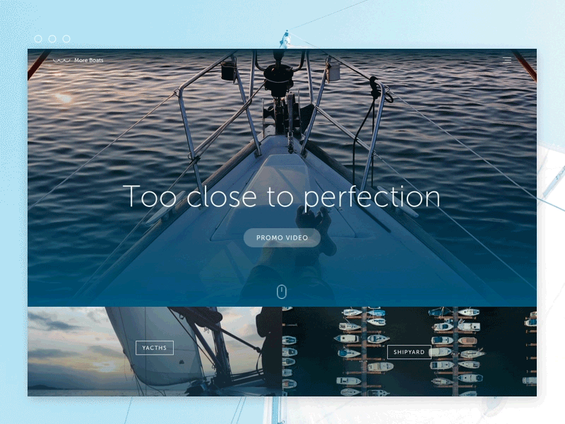 More Boats - Too close to perfection. app design gif illustrator ios location maps photoshop tourism ui ux yacht