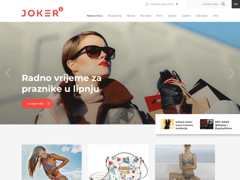 Joker's Content Website design development locastic ui ux web