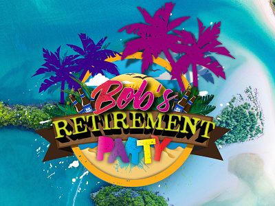Retirement Party Graphic colors graphic design tropical