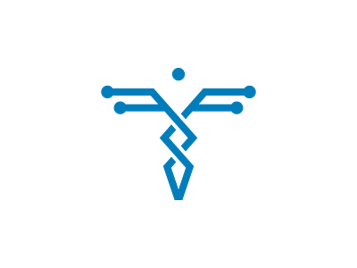 Technology Caduceus Logo 01