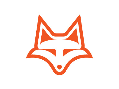 Simple Unique Fox Head Logo clever face fox head intelligent savvy smart trick wisdom wise