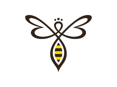 Bee Logo queen letter bb bb bee boutique brand female feminine letter logo personal queen spa