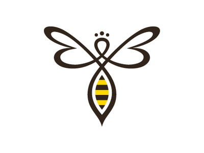 Bee Logo queen letter bb