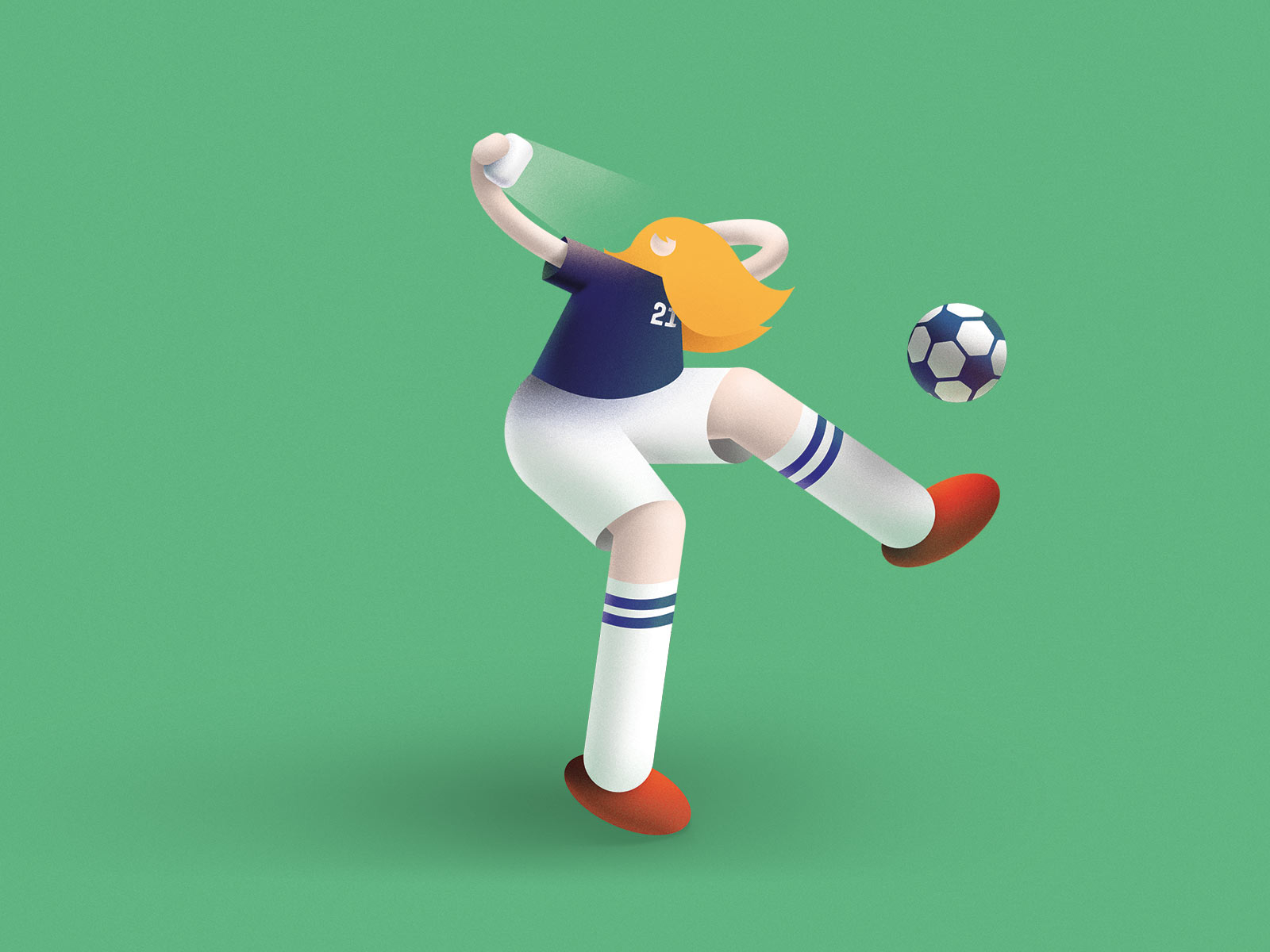 Selfie football by Nenad Radojcic on Dribbble