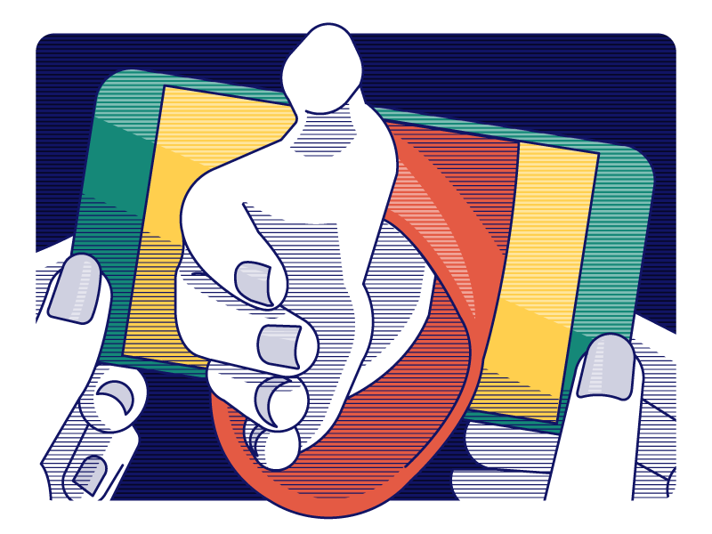 Virtual Handshake social media network blog marketing social handshake mobile vector illustration