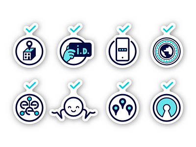 Icon set for security page