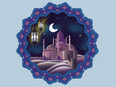 One Thousand and One Nights design doodle illustration ui website