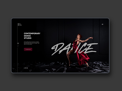 Dance Studio Concept design ui ux web website