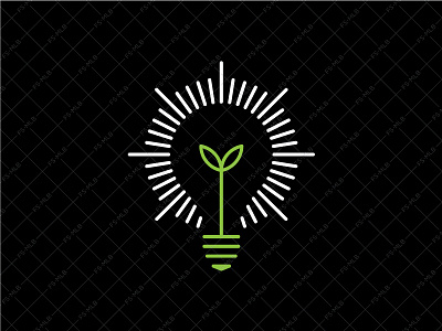 Green Energy Logo bulb logo business creative logo durability eco friendly electricity glow green energy logo ideas illuminate inspiration led lights logo logo design power shining sustaining technology unique logo
