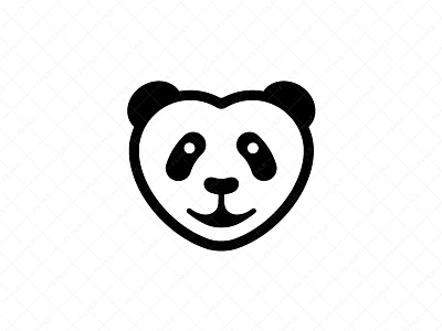 Love Panda Logo Design