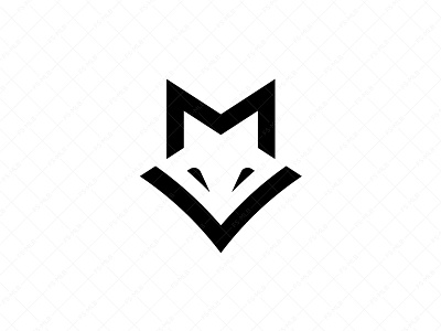 Letter Mv Fox Logo