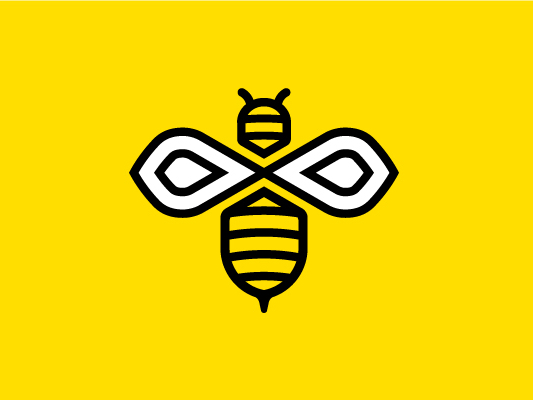 Infinity Bee Logo Design by Frankie Soo on Dribbble