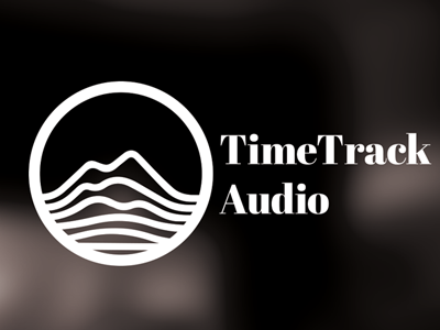 Timetrack Audio branding logo typography vector