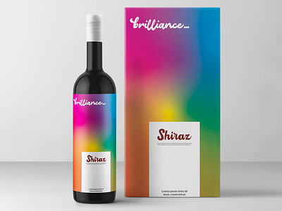 Brilliance Wines brand branding clean color design graphic packaging packing design typography