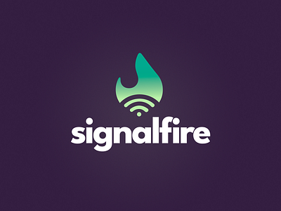 Signalfire brand branding clean design digital graphic identity logo typography vector