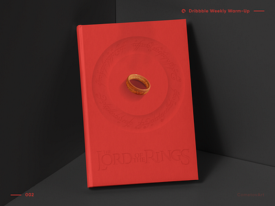 Lord Of The Rings | Book Design book design dribbleweeklywarmup lord of the rings neumorphic neumorphism print rebound red ring weekly warm up weeklywarmup