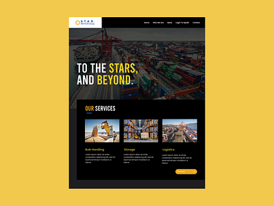 Logistics Homepage Design 1