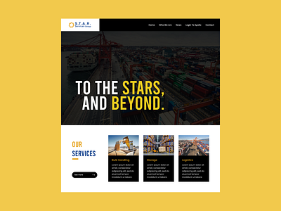 Logistics Homepage Design 2 design homepage logistics ui web website