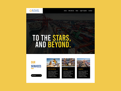 Logistics Homepage Design 2