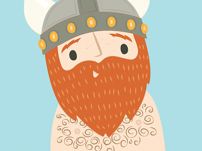 WIP-Viking digital illustration viking work in progress