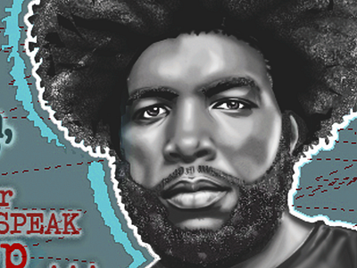 Questlove 2006 adobe illustration illustrator questlove of the roots vector