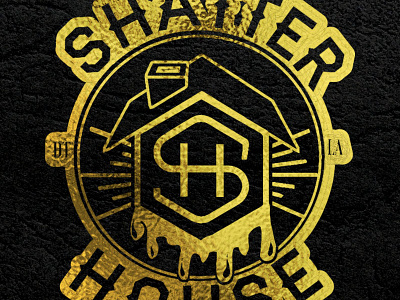 Shatterhouse Logo cannabisculture cannabispackaging gold foil goldfoil hotstampingfoil logo logo design logos losangeles mmjpackaging womeninbusiness womenincannabis