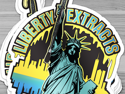 Liberty Extracts Logo Design cannabisculture cannabispackaging gold foil goldfoil hotstampingfoil logo logo design logos losangeles mmjpackaging womeninbusiness womenincannabis