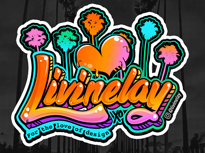 Livinelay | For the Love of Design cannabispackaging customdesign design designlove illustration illustrator livinelay love love is love textdesign textlogo womeninbusiness