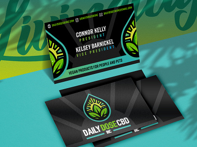 Custom Design and Print, Business Cards for Daily Dose CBD Inc