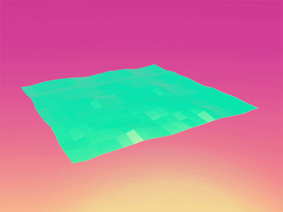 Neon Wave groovy loop trippy 3d neon gif animation abstract practice wave chill rewind