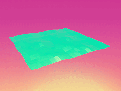 Neon Wave 3d abstract animation chill gif groovy loop neon practice rewind trippy wave