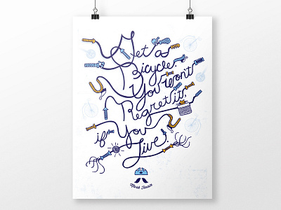 2014 Art Crank Seattle Poster hand type illustration screen print