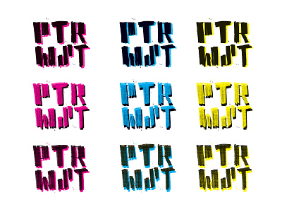 PTRWST Logo branding hand done logo design