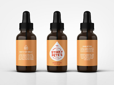 Stinky Pete's Label Mock Up branding logos packaging