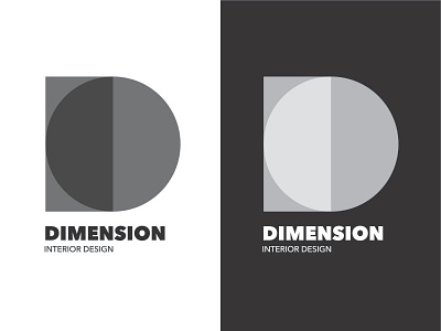 Dimension Interior Design Logo #1 branding design identity logo logos