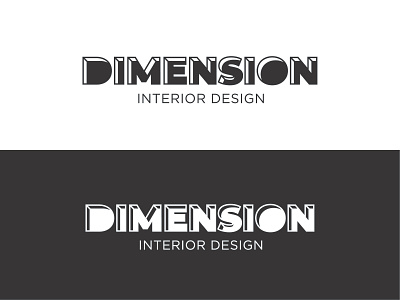 Dimension Interior Design #2 branding design identity logo logos