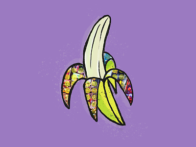 The Big Banana procreate illustration