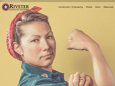 Riveter Website graphic design web design web development