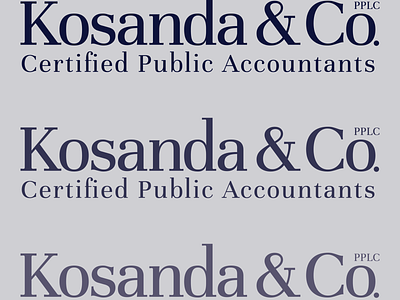 Kosanda & Company Logo brand identity branding logo logo design