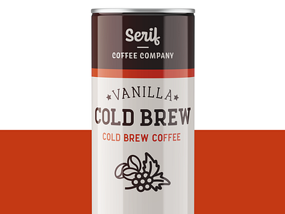 Vanilla Cold Brew brand identity branding coffee cold brew package design packaging