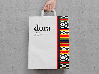 Dora coffee bag coffee packaging design tribal