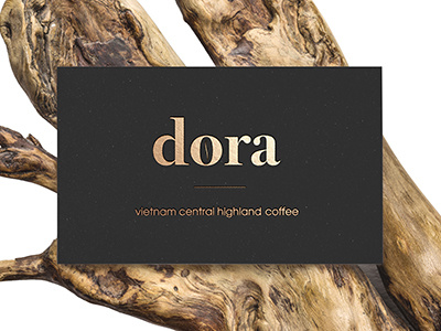 Dora coffee namecard coffee packaging design tribal