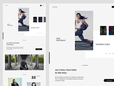 Raw Materials Designs black design ui ux web web design webdesign white